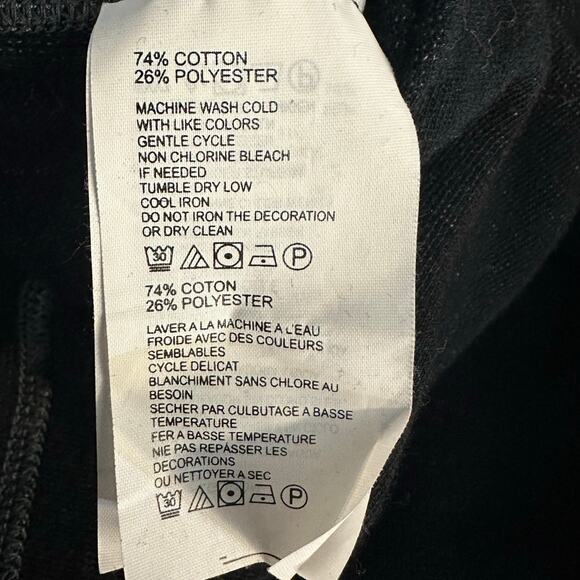 Tommy Bahama Gray and Black Reversible Long Sleeve Crew Neck Top Size LT - Picture 5 of 7